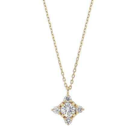 Collier femme étoile edora or 9 carats jaune et diamants de synthèse 0,43 ct edocol/370.43.j.5.9 – colliers diamant de synthèse