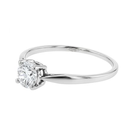 Bague femme solitaire edora or 9 caratss blanc et diamant de synthèse 0,50 ct edob2/914.50.g.5.9 – bagues diamant de synthèse