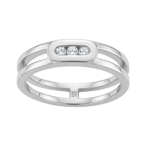 Bague Femme Trilogie EDORA ARGENT et Oxydes EDO70100756