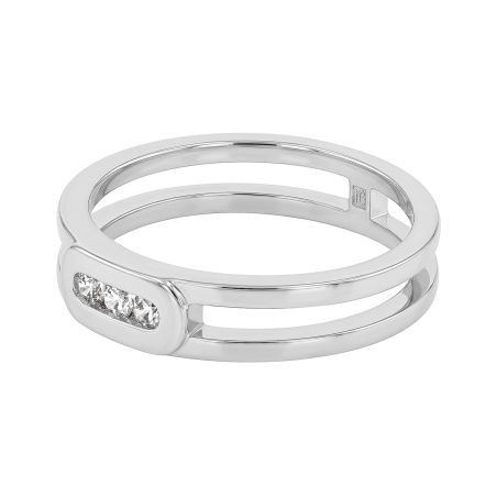 Bague femme trilogie edora argent et oxydes edo70100756 – bagues femme
