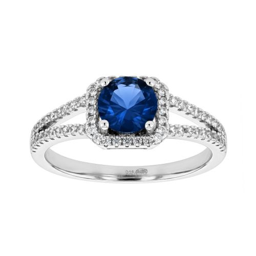Bague Femme Solitaire EDORA ARGENT 925/1000 et spinelle 
