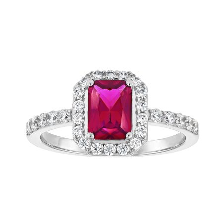 Bague femme edora argent 925/1000 et spinelle 
 – bagues femme