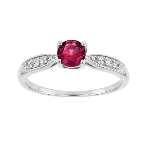 Bague Femme Solitaire EDORA ARGENT 925/1000 et spinelle 
