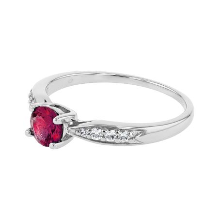 Bague femme solitaire edora argent 925/1000 et spinelle 
 – bagues femme