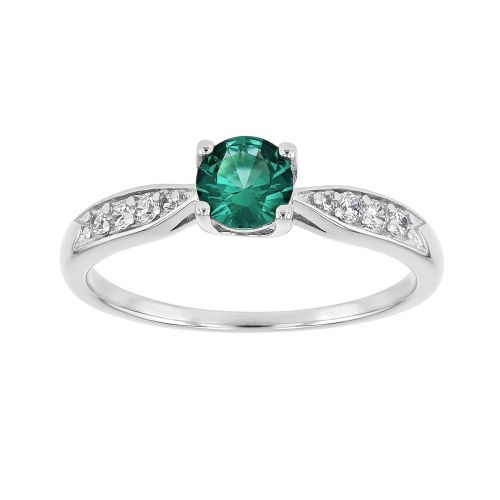 Bague Femme Solitaire EDORA ARGENT 925/1000 et spinelle 
