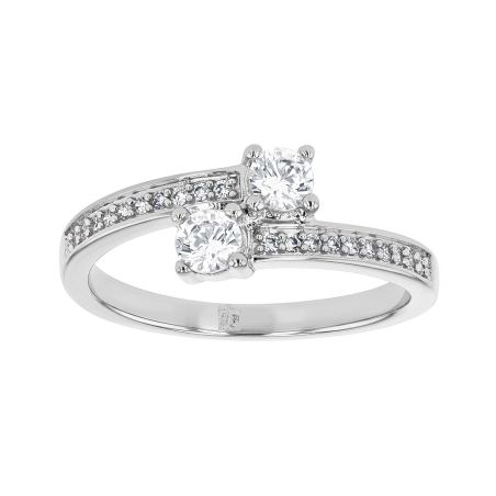 Bague femme toi et moi edora argent 925/1000 et oxydes edo70100792 – bagues femme