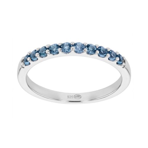 Bague Femme EDORA ARGENT 925/1000 et Spinelles Bleues 70100862