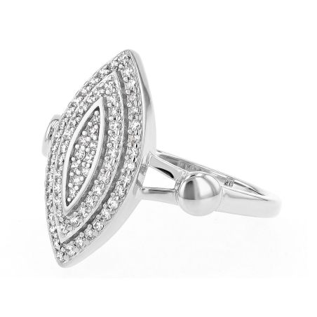 Bague femme marquise edora argent 925/1000 et oxydes edo70100901 – bagues femme