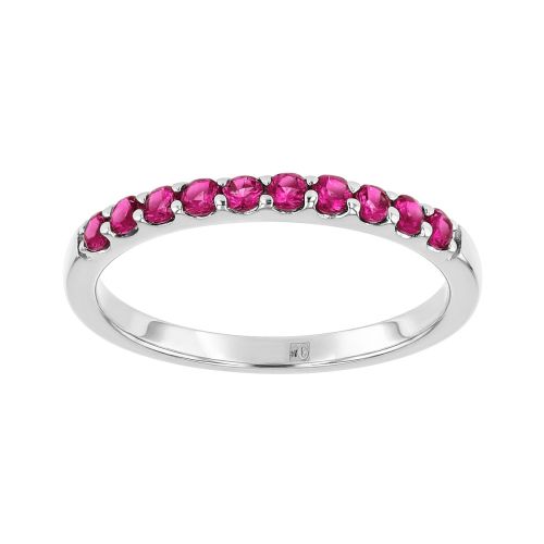 Bague Femme EDORA ARGENT 925/1000 et Spinelles Rouges EDO70100911