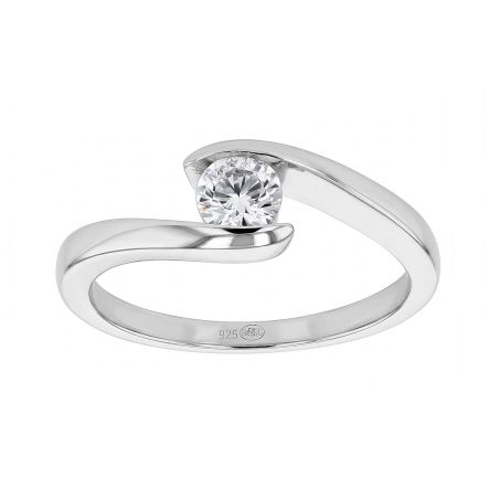 Bague femme solitaire edora argent et oxyde edo70100922 – bagues femme