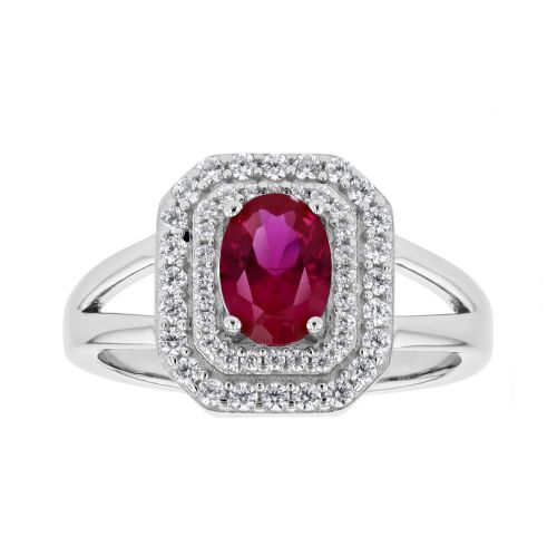 Bague Femme Entourage EDORA Argent et Oxydes EDO70100929