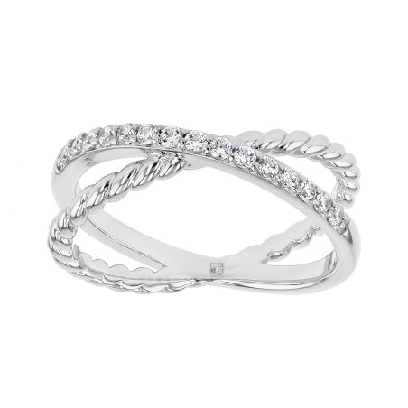 Bague femme croisée edora argent et oxydes edo70100933 – bagues femme