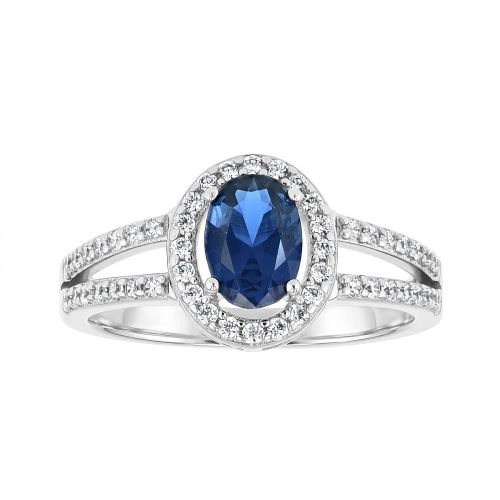 Bague Femme Entourage EDORA Argent et Oxydes EDO70100942