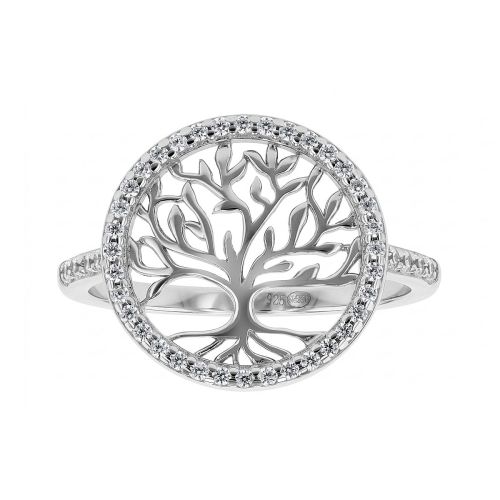 Bague Femme Arbre de Vie EDORA Argent et Oxydes EDO70100969