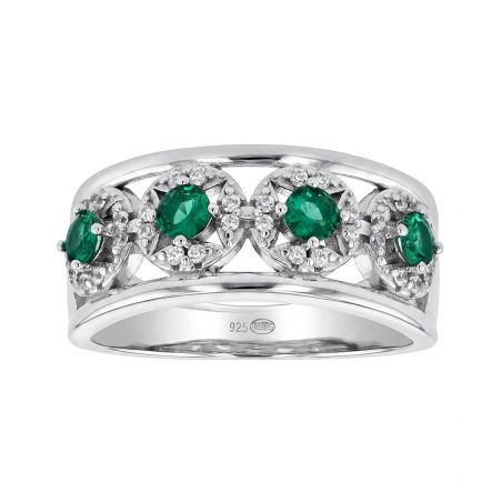 Bague femme edora argent et oxydes de zirconium edo70100940 – bagues argent femme