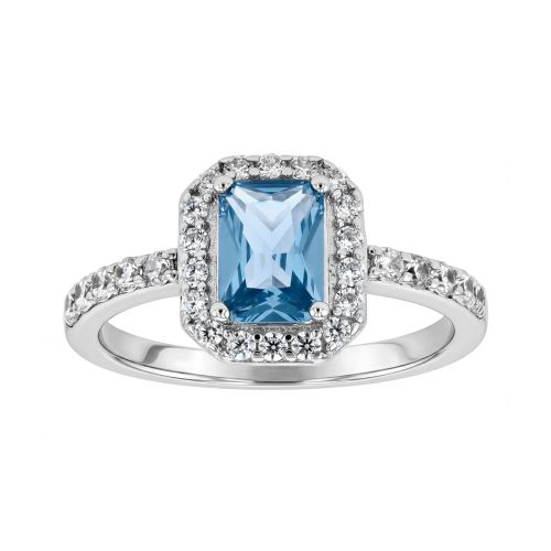 Bague Femme entourage EDORA Argent et Oxydes de Zirconium EDO70100865