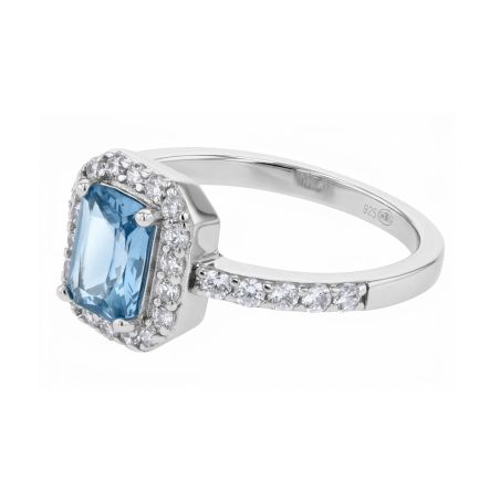 Bague femme entourage edora argent et oxydes de zirconium edo70100865 – bagues argent femme