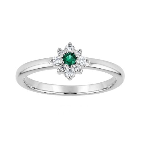 Bague femme fleur edora argent et oxydes de zirconium edo70100866 – bagues argent femme
