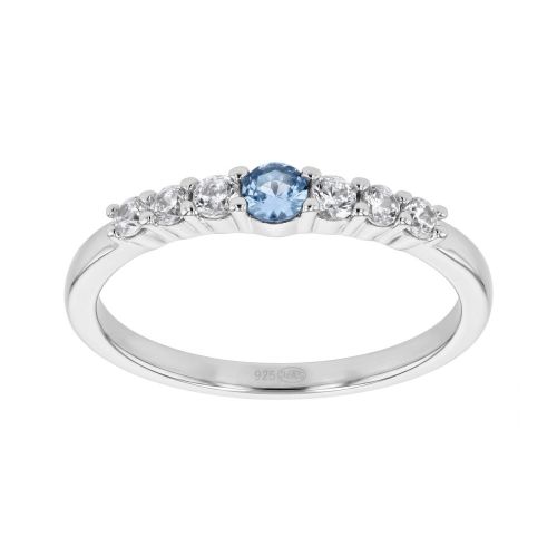 Bague Femme Solitaire Accompagné EDORA Argent et Oxydes de Zirconium EDO70100869