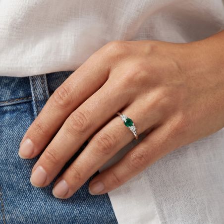 Bague Femme Trilogie EDORA Argent et Oxydes de Zirconium EDO70100916