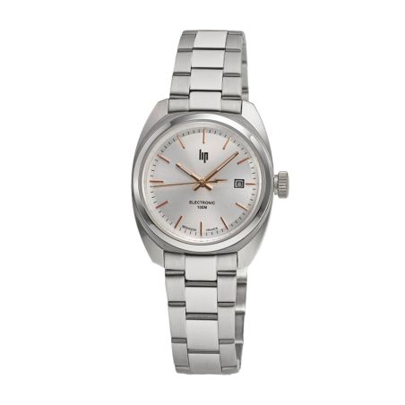 Montre femme lip général de gaulle 31 mm acier gris 671883 – montres françaises