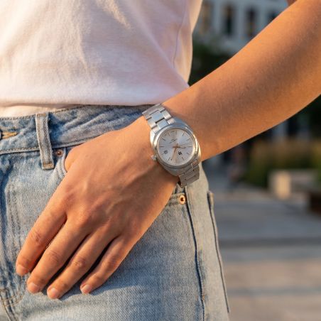 Montre Femme LIP Général de Gaulle 31 mm Acier Gris 671883