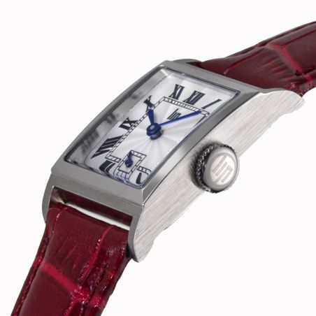 Montre femme lip churchill c18 cuir rouge 671624 – montres françaises