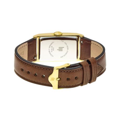 Montre femme lip churchill t18 cuir marron 671014 – montres françaises