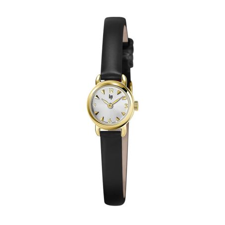 Montre femme lip henriette cuir noir 671618 – montres françaises