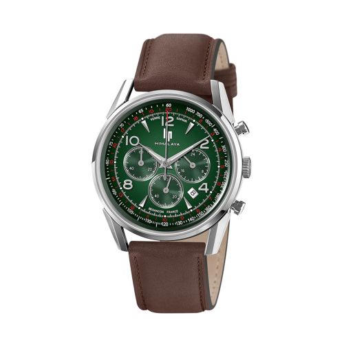 Montre Homme Chronographe LIP Himalaya 40MM Cuir marron 671718