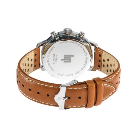 Montre homme chronographe lip rallye méca quartz 39mm cuir marron 671807 – montres françaises