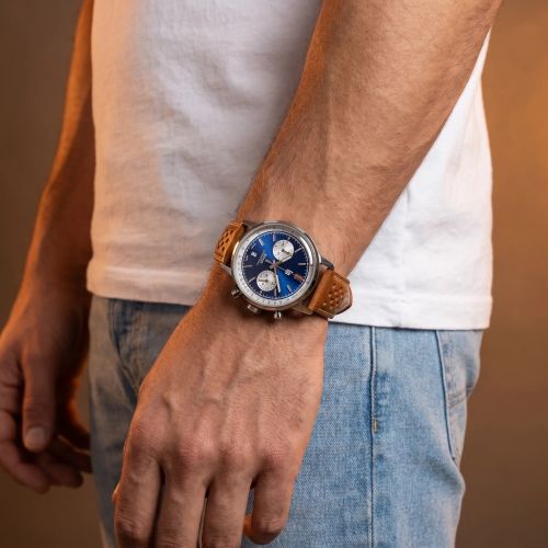 Montre Homme Chronographe LIP Rallye Méca Quartz 39MM Cuir marron 671807