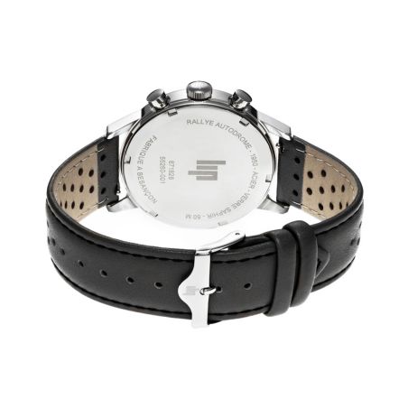 Montre homme chronographe lip rallye méca quartz 40mm cuir noir 671828 – montres françaises