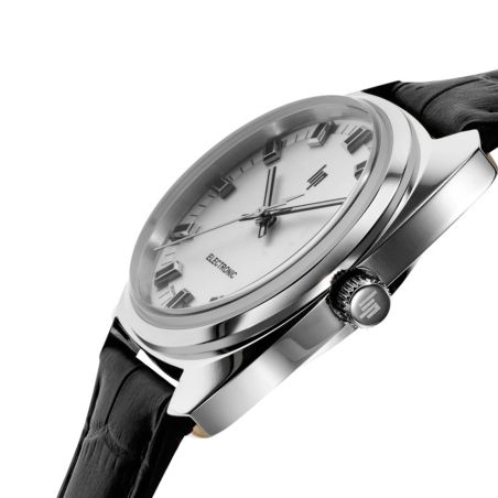 Montre mixte lip général de gaulle cuir noir 671877 – montres françaises