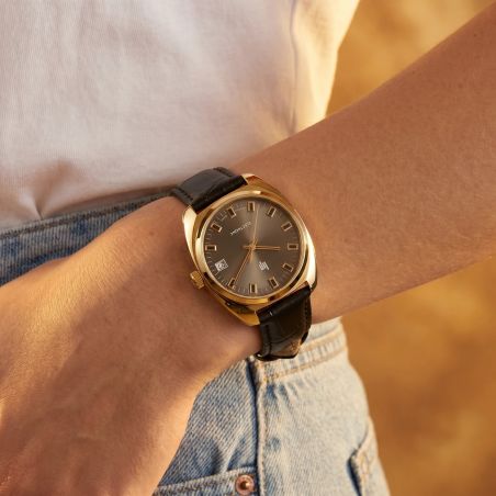Montre Homme LIP Général de Gaulle Cuir Noir 671878