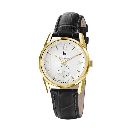 Montre homme lip himalaya 35mm cuir noir 671719 – montres françaises