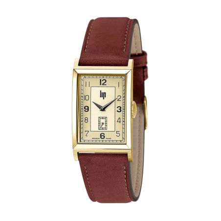 Montre mixte lip churchill t24 cuir marron 671277 – montres françaises