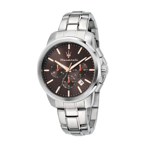 Montre Homme Maserati Successo Marron Acier Gris R8873621050