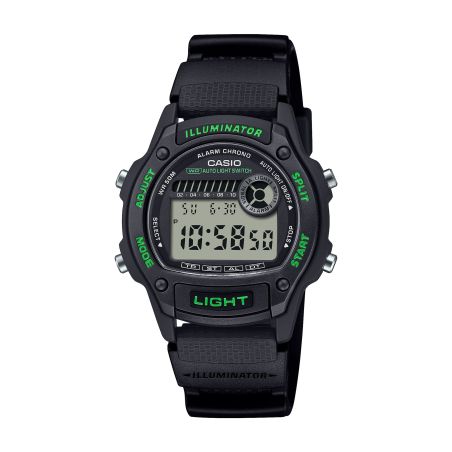 Montre homme casio sports digital vert w-220h-1a3vef – digitales
