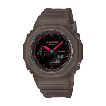 Montre homme casio g-shock casioak eco marron terre ga-2100k-5aer – digitales