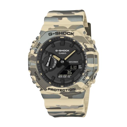 Montre Homme CASIO G-SHOCK CasiOak Camouflage Beige GA-2100CM-5AER