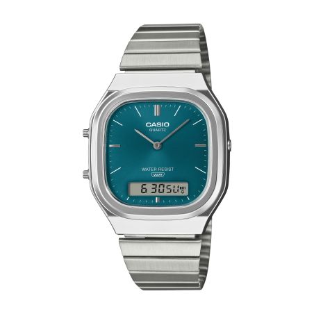 Montre unisexe casio vintage edgy vert aq-240e-3aef – montre vintage femme casio