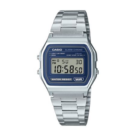 Montre unisexe casio vintage iconic bleu a158wea-2ef – montre vintage femme casio