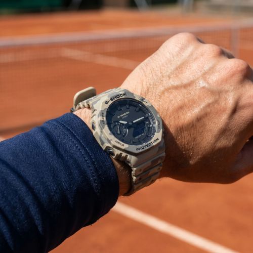 Montre Homme CASIO G-SHOCK CasiOak Camouflage Beige GA-2100CM-5AER