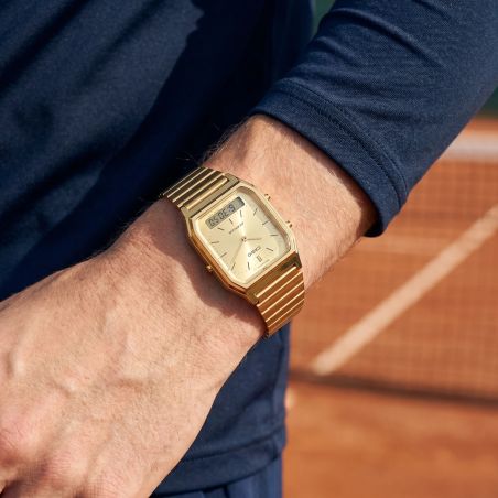 Montre Unisexe CASIO Vintage Edgy Doré AQ-240EG-9AEF