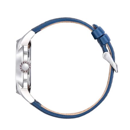 Montre homme rafale solo display cadran et cuir bleu 666020 – montres françaises