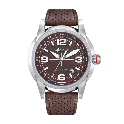 Montre Homme Rafale Solo Display Cadran et Cuir Marron 666021