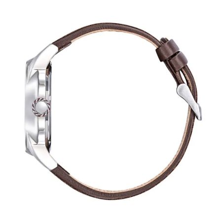Montre homme rafale solo display cadran et cuir marron 666021 – montres françaises