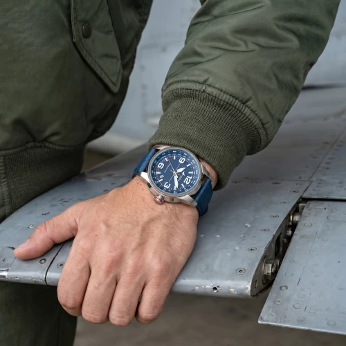 Montre Homme Rafale Solo Display Cadran et Cuir Bleu 666020