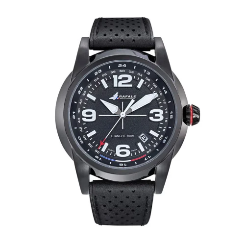 Montre Homme Rafale Solo Display Cadran et Cuir Noir 666022